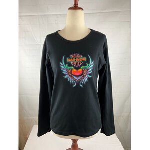 Women’s Harley Davidson Smoky Mountain Maryville TN Long Sleeve Shirt Size Large